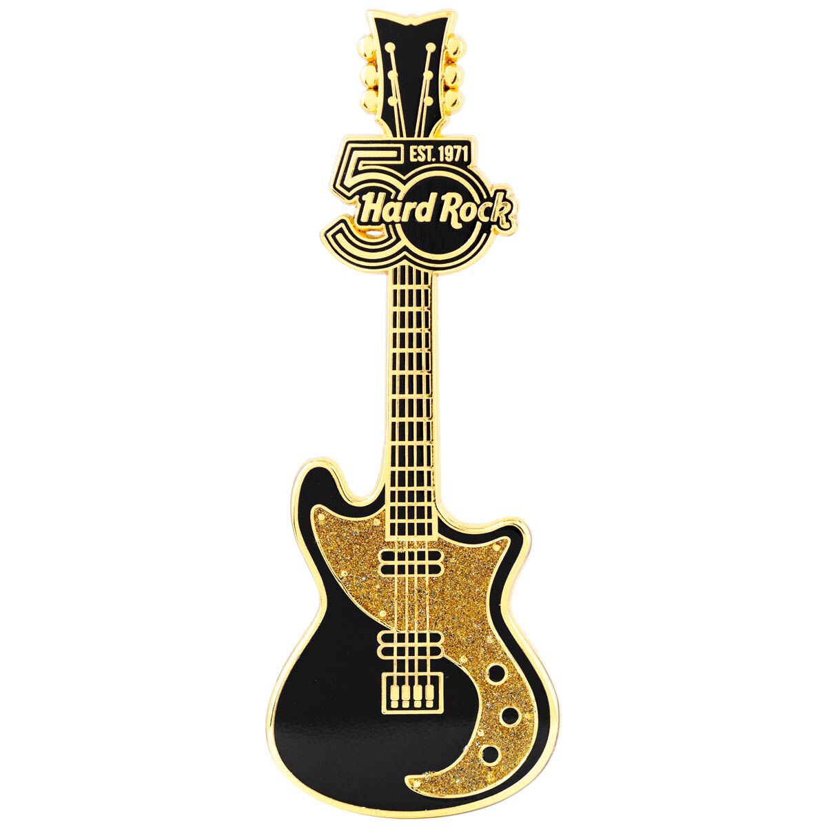 50th Anniversary Jumbo Guitar Boxed Pin | Online Rock Shop